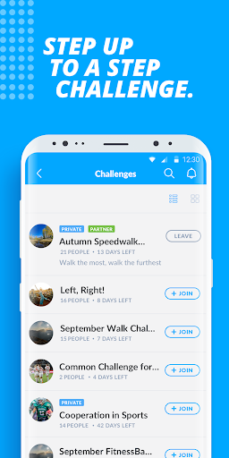 Screenshot of FitnessBank Step Tracker
