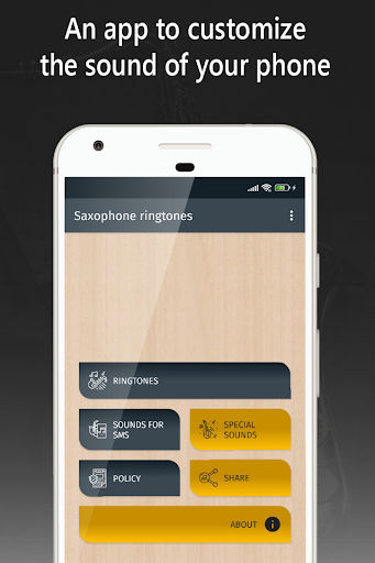 Android application saxophone ringtones for phone screenshort