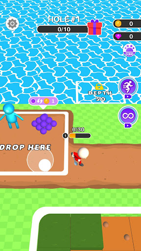Android application Dig Master - Thru Earth screenshort
