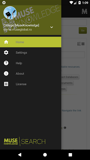 Android application MuseKnowledge screenshort