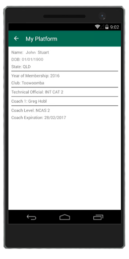 Android application myAWF screenshort