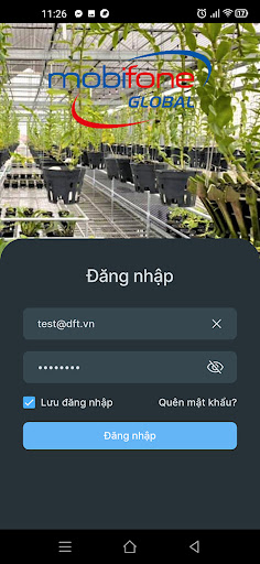 Android application IoT Nông Nghiệp screenshort