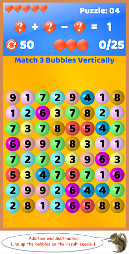Bubble Math: Match 3 Game Screen 3