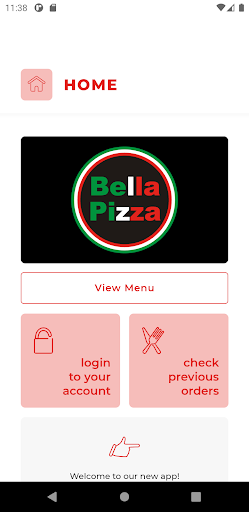 Android application Bella Pizza DL14 screenshort