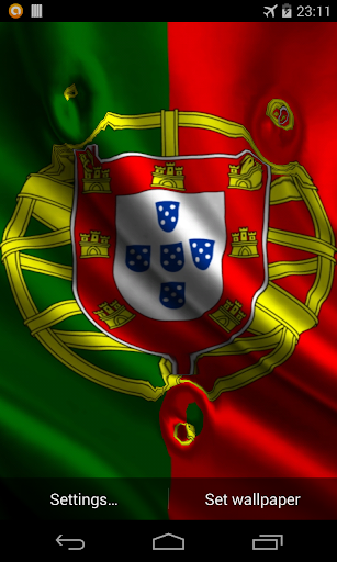 Flag of Portugal 3D Wallpapers Screen 2