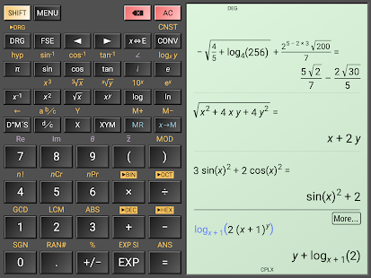 HiPER Scientific Calculator Screenshot