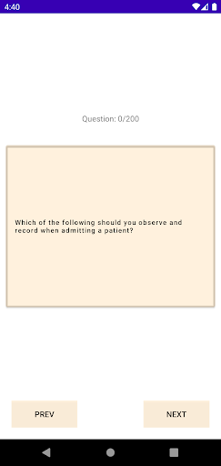 CNA Practice Questions Screen 3