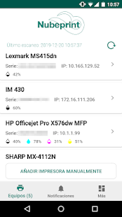 Vista previa de la aplicación