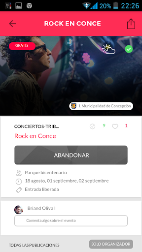 Entérate - Eventos Cercanos Screen 3