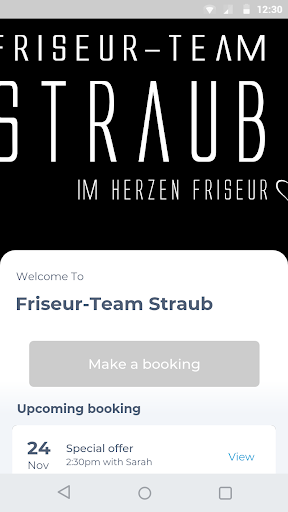 Android application Friseur-Team Straub screenshort