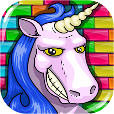 Middle Brick Breaker Unicorn - Screenshot 2