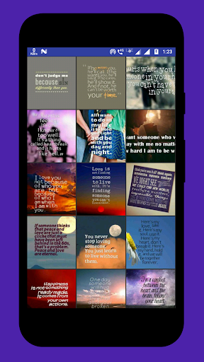 Android application Love Quotes screenshort