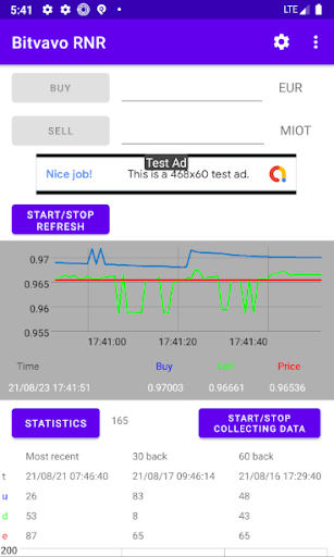 Android application Bitvavo RNR screenshort