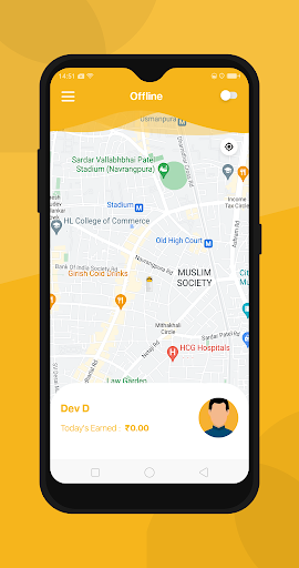 Android application Pickkup Driver screenshort