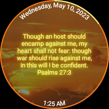 My Strength Bible Watch Face Screen 3