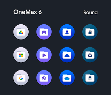 OneMax 6 – 图标包（圆形）APK（补丁/完整版）4