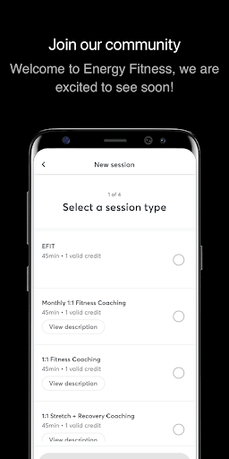 Screenshot of EnergyFitness+