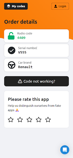 Radio Code Generator Wizard screenshot 1