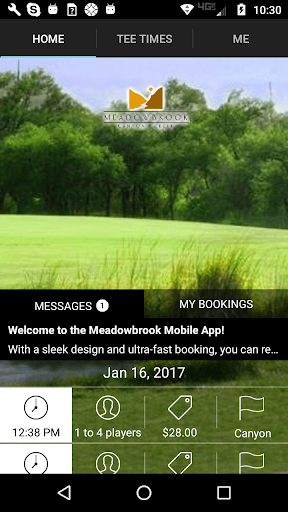 Android application Meadowbrook Golf Tee Times screenshort