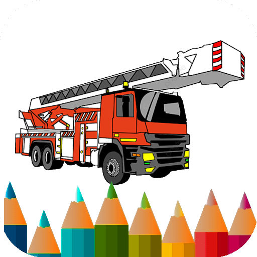 fire truck coloring book logo