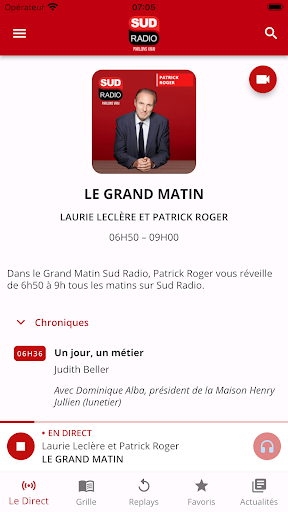 Android application Sud Radio screenshort