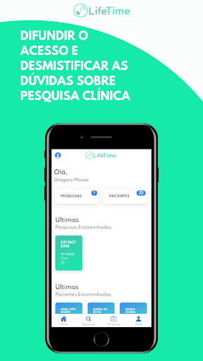 LifeTime Pesquisa Clínica Screen 2