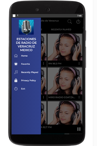 Android application Veracruz radio stations screenshort