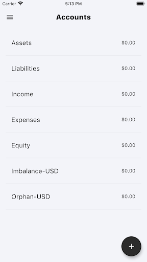 Android application GnuCash Mobile screenshort