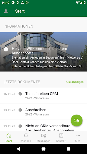 Android application MeineHGB screenshort
