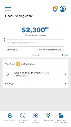 Charter Benefits Mobile App Screen 3