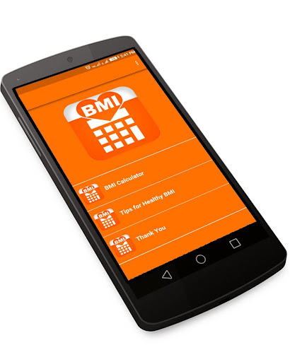 Android application BMI Calculator Body Mass Index screenshort