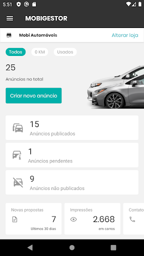 Android application MobiGestor screenshort