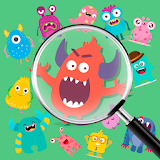 Search and find objects. Monsters icon