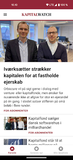 Android application KapitalWatch screenshort
