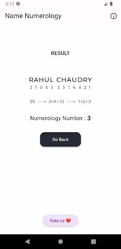 Name Numerology Number