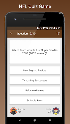 Fan Quiz for NFL - Screenshot 1
