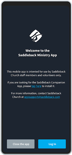 Android application Saddleback Ministry App screenshort