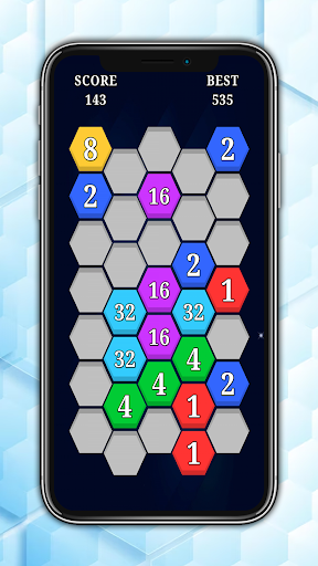 Hexa Cell Connect -Puzzle game Screen 2