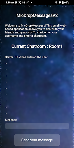 MicDropMessages Screen 2