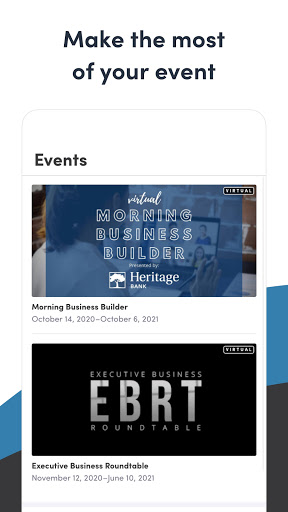 Android application Bellevue Chamber screenshort