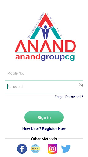 Android application Anand Group Cg screenshort