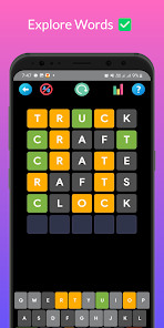 Word Guess Game - Daily word Mod + Apk(Unlimited Money/Cash) screenshots 1