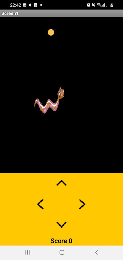 Android application snake screenshort
