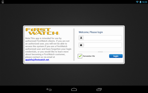 FirstWatch Screen 2