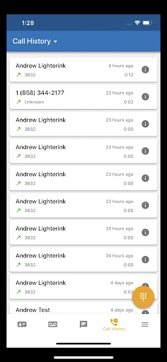 VoiceConnect Mobile Screen 2