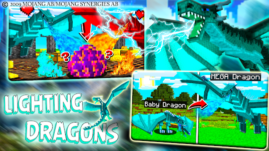 Lighting Dragons Mod Minecraft