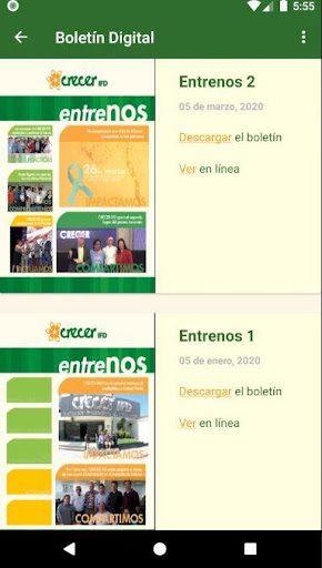 CRECER IFD Funcionarios Screen 2