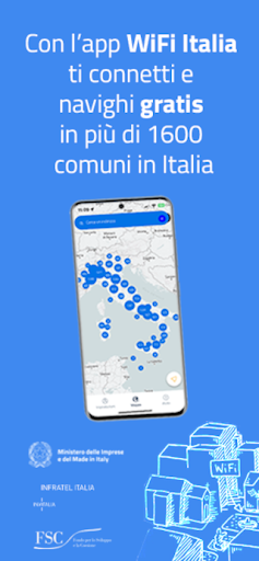 Android application wifi.italia.it screenshort