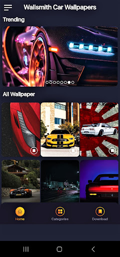 Android application Wallsmith Car Wallpapers screenshort