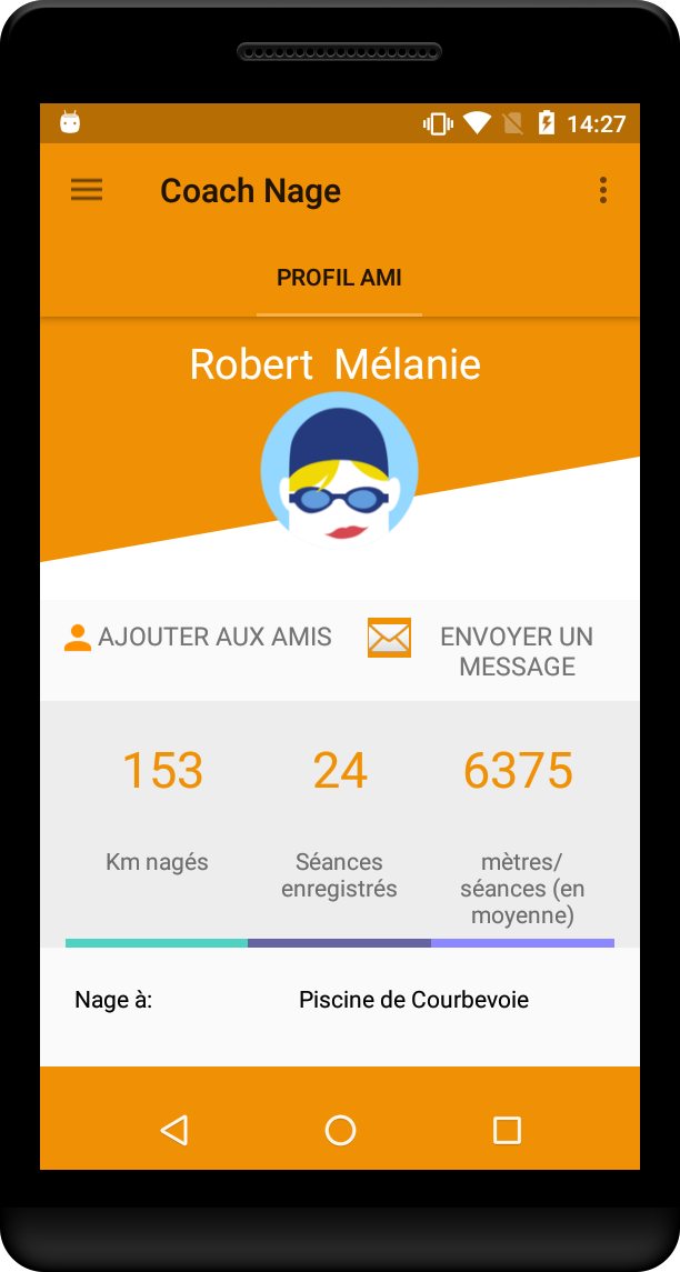 Android application Coach Nage & Piscine screenshort